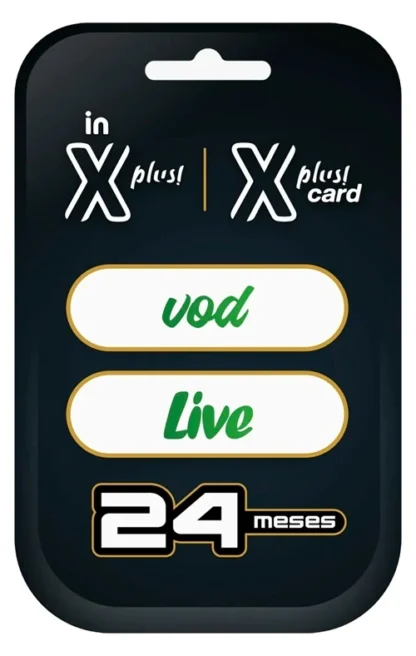 Código de Ativação Xplus Card (Xplus Live + Xplus Vod) 24 Meses