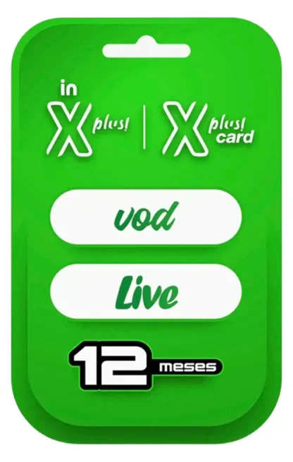 Código de Ativação Xplus Card (Xplus Live + Xplus Vod) 12 Meses